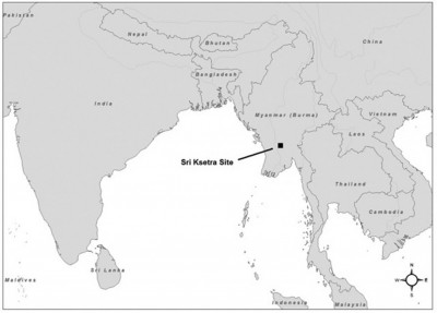 Figure 1. Location of Sri Ksetra; © Gabriel Amable.